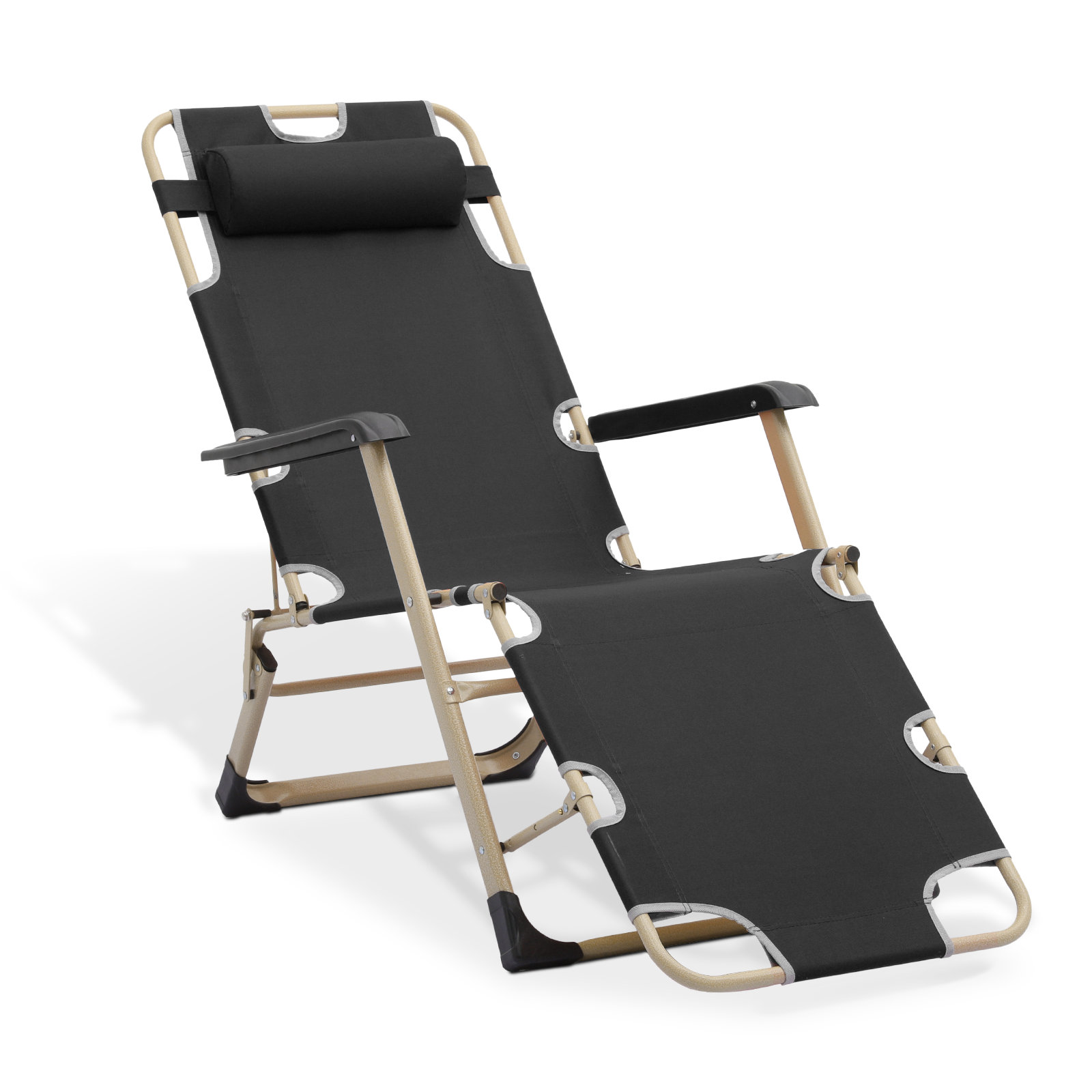 Arlmont & Co. Folding Lounge Chair Recliner, Outdoor Arlmont & Co. Folding Lounge Chair Recliner, Outdoor